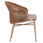 ΠΟΛΥΘΡΟΝΑ ΑΛΟΥΜΙΝΙΟΥ ORIN HM6265.03 ΚΑΠΟΥΤΣΙΝΟ- P.E.RATTAN ΣΕ ΦΥΣΙΚΟ 58x61x75Υεκ. - Image 4