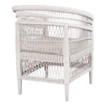 ΠΟΛΥΘΡΟΝΑ MALAWI HM9635.02 ΞΥΛΟ ΜΑΟΝΙ ΜΕ RATTAN ΛΕΥΚΟ--Β'ΔΙΑΛΟΓΗΣ 80x70x86Υεκ. - Image 5