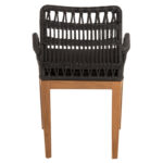 ΠΟΛΥΘΡΟΝΑ STARDOM HM9760.03 ΞΥΛΟ ΤΕΑΚ ΣΕ ΜΕΛΙ ΚΑΙ ΜΑΥΡΟ ΣΧΟΙΝΙ 57x65x83Yεκ. - Image 6