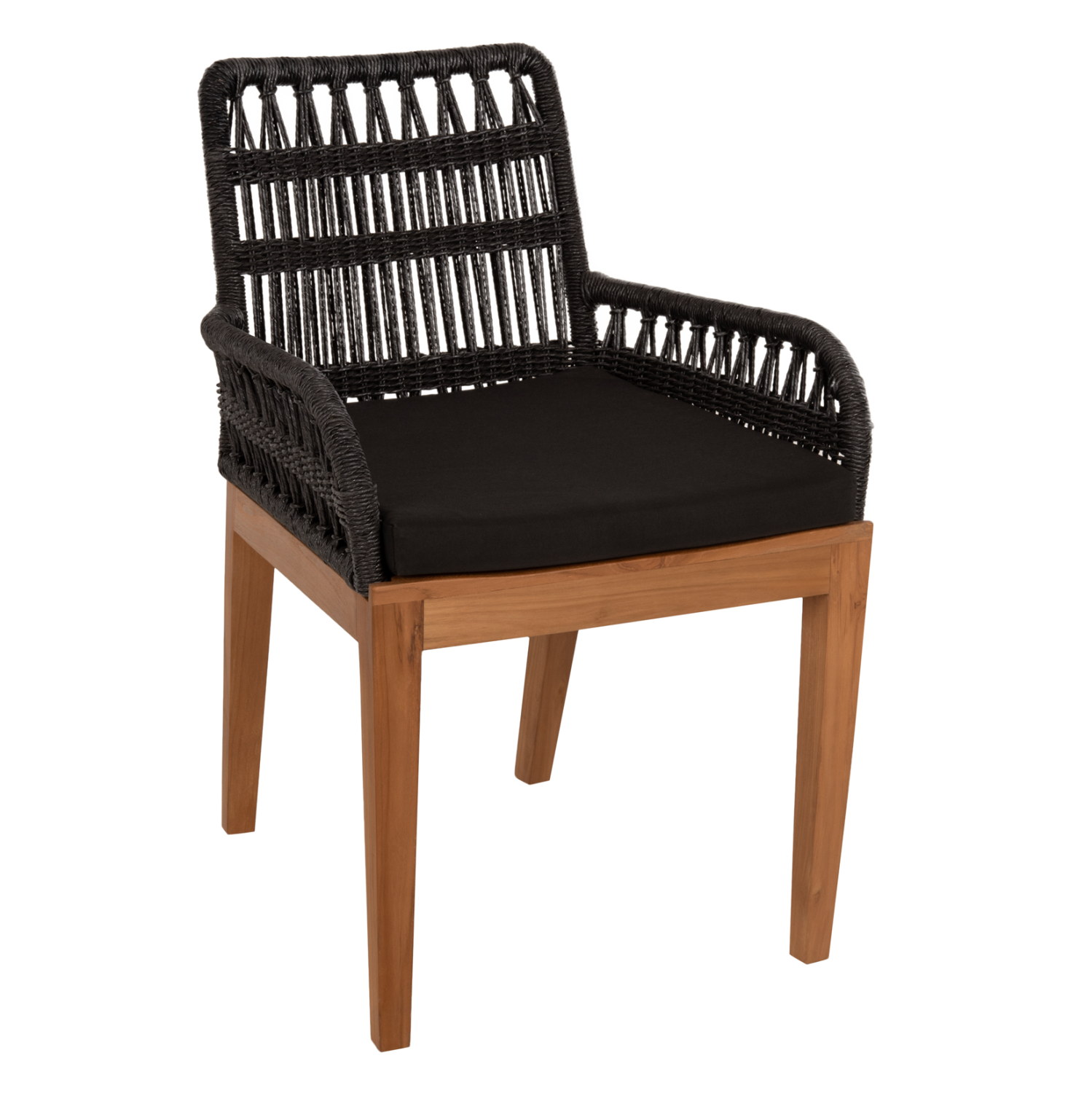polythrona-fb9976003-xylo-teak-se-meli-k ΠΟΛΥΘΡΟΝΑ STARDOM HM9760.03 ΞΥΛΟ ΤΕΑΚ ΣΕ ΜΕΛΙ ΚΑΙ ΜΑΥΡΟ ΣΧΟΙΝΙ 57x65x83Yεκ. - Image 1