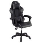 ΠΟΛΥΘΡΟΝΑ GAMING DARREN HM1203.10 ΜΑΥΡΟ-ΓΚΡΙ PVC 60x60x120Υεκ.