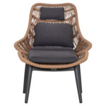 ΠΟΛΥΘΡΟΝΑ LOUNGE ΜΕ ΥΠΟΠΟΔΙΟ REMVAZZO HM6561.01 ΑΛΟΥΜΙΝΙΟ ΓΚΡΙ--WICKER 90x85x96Υεκ - Image 3