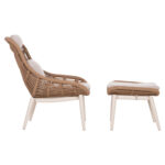 ΠΟΛΥΘΡΟΝΑ LOUNGE ΜΕ ΥΠΟΠΟΔΙΟ REMVAZZO HM6561.02 ΑΛΟΥΜΙΝΙΟ ΜΠΕΖ--WICKER 90x85x96Υεκ - Image 4