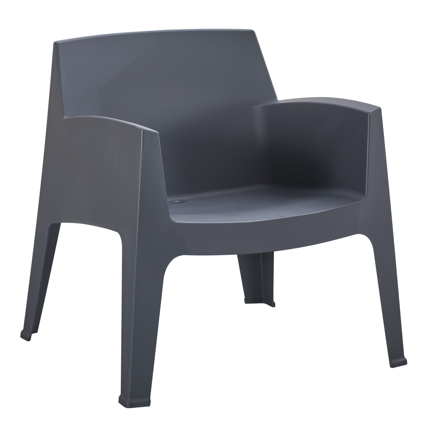 polythrona-polypropylenioy-lounge-fb9636 ΠΟΛΥΘΡΟΝΑ ΠΟΛΥΠΡΟΠΥΛΕΝΙΟΥ LOUNGE SLEEK HM6365.10 ΓΚΡΙ 62x68x73Υεκ. - Image 1