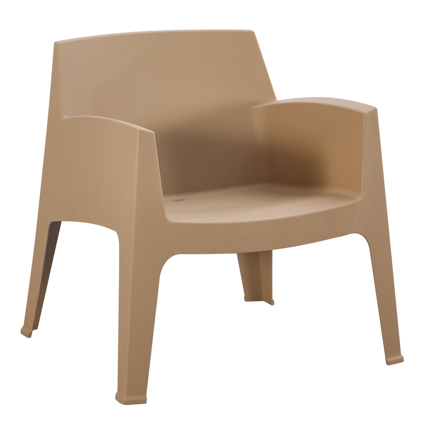 polythrona-polypropylenioy-lounge-fb9636 ΠΟΛΥΘΡΟΝΑ ΠΟΛΥΠΡΟΠΥΛΕΝΙΟΥ LOUNGE SLEEK HM6365.03 CAPPUCCINO 62x68x73Υεκ. - Image 1
