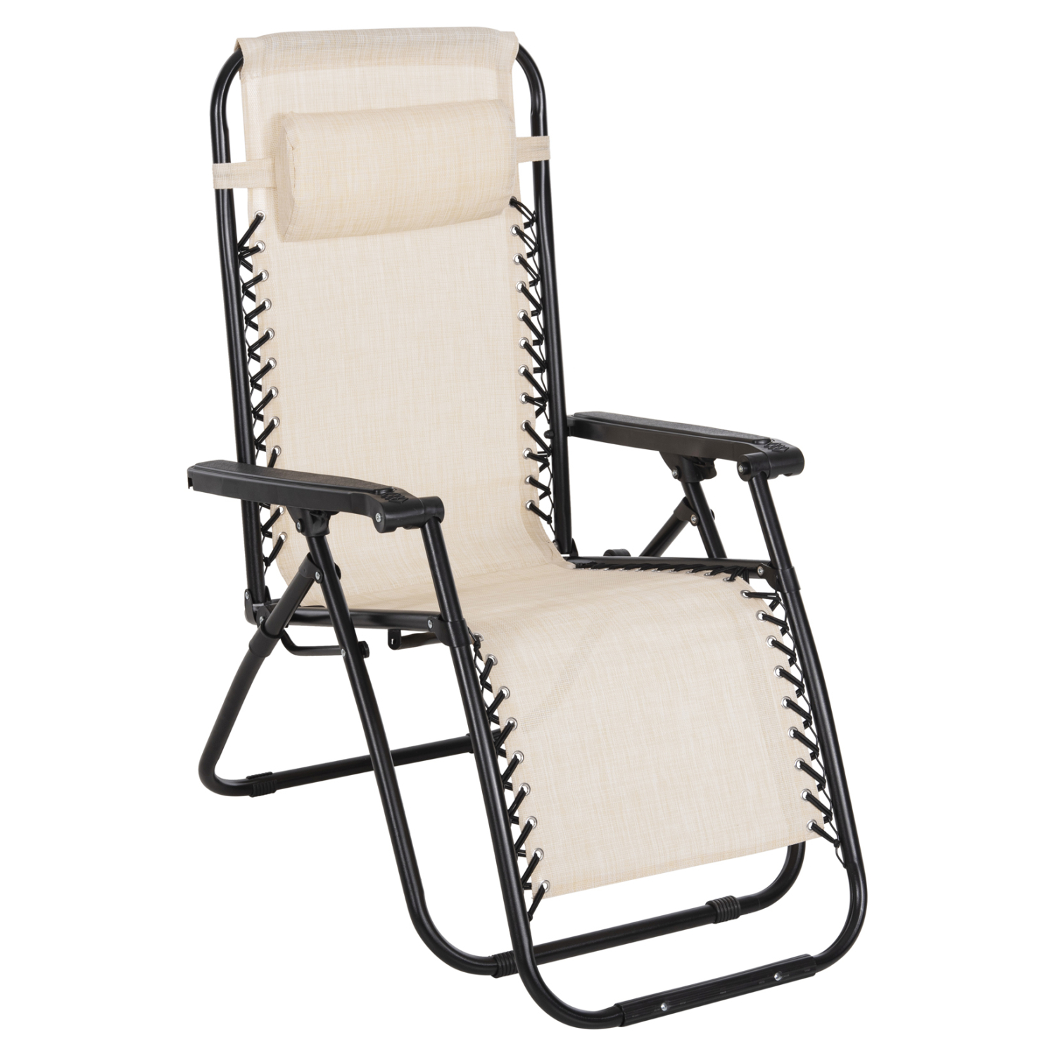 polythrona-relax-fb9509512-mpez-textilen ΠΟΛΥΘΡΟΝΑ RELAX COMPANION HM5095.12 ΜΠΕΖ TEXTILENE-ΜΑΥΡΟ ΜΕΤΑΛΛΟ 67x145x110Υεκ. - Image 1