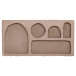 ΡΑΦΙ ΤΟΙΧΟΥ ΣΕΙΡΑ SANTORINI HM18063.02 MDF ΣΕ ΚΑΦΕ 120x18x60Υεκ. - Image 3