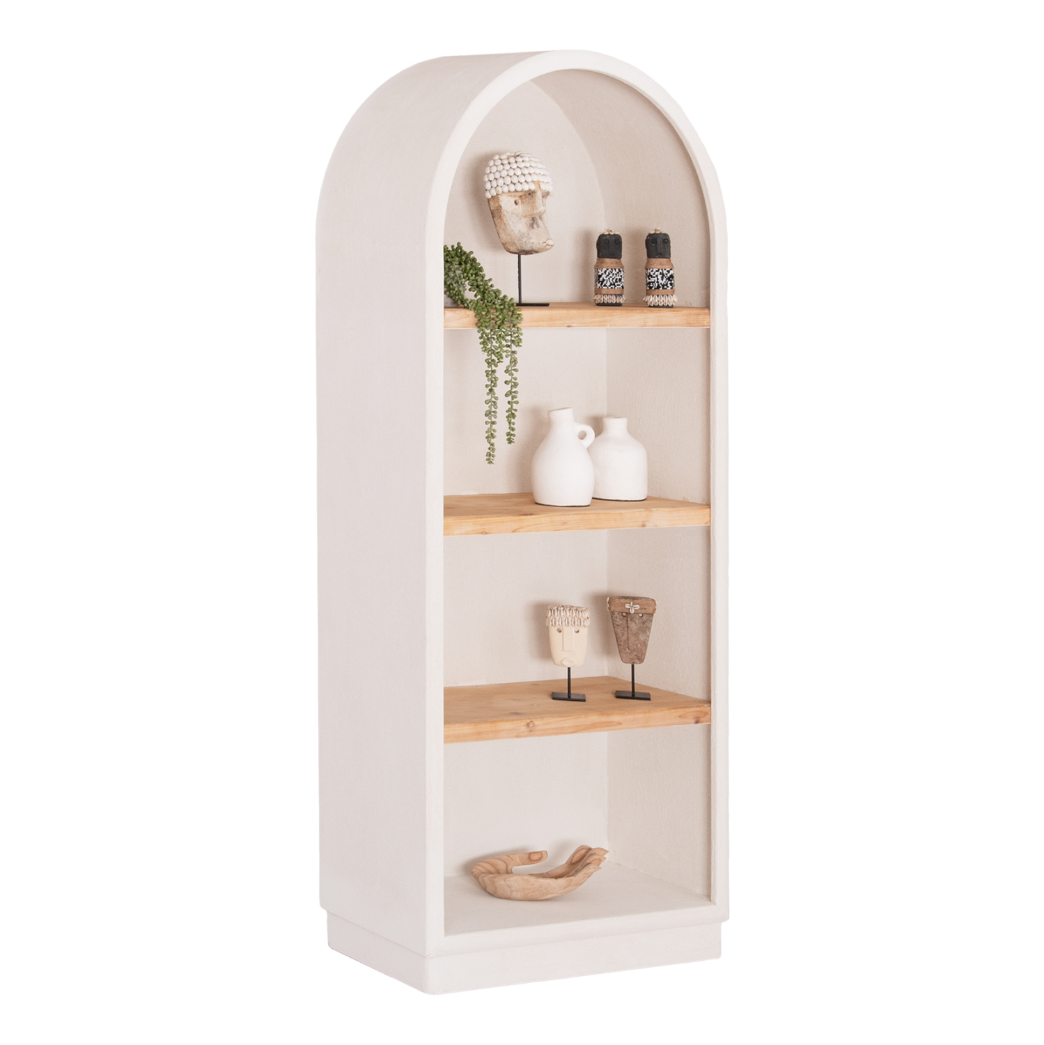 rafiera-fb918044-mdf-ypoleyko-rafia-xylo ΡΑΦΙΕΡΑ ΣΕΙΡΑ SANTORINI HM18044 MDF ΥΠΟΛΕΥΚΟ-ΡΑΦΙΑ ΞΥΛΟ ΕΛΑΤΟΥ ΦΥΣΙΚΟ 80x38x188,5Υεκ. - Image 1
