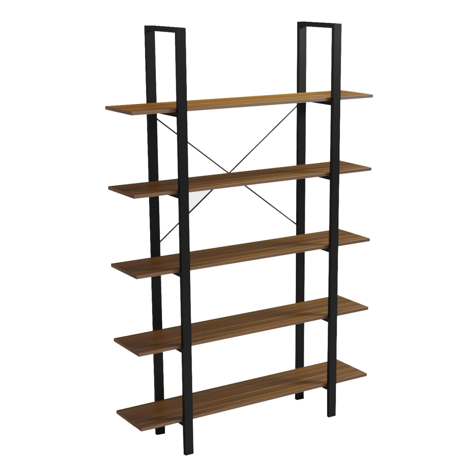 rafiera-fb91837503-metallo-melamini-se-k ΡΑΦΙΕΡΑ TIMOTE HM18375.03 ΜΕΤΑΛΛΟ--ΜΕΛΑΜΙΝΗ ΣΕ ΚΑΡΥΔΙ 120x28x180Υεκ. - Image 1