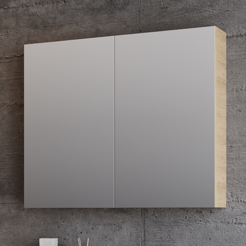 santa-80-mir- ΚΑΘΡΕΦΤΗΣ SANTA 80cm. χρ.BEIGE MAT 3MSAN080BEM - Image 1