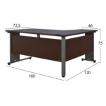 ΣΕΤ ΓΡΑΦΕΙΟΥ 2ΤΜΧ ΣΕ ΧΡΩΜΑ WENGE HM10206.02L - Image 2