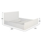 ΣΕΤ ΚΡΕΒΑΤΟΚΑΜΑΡΑΣ 5ΤΜΧ ADLER HM11758.03 ΜΕΛΑΜΙΝΗ ΛΕΥΚΗ-ΓΙΑ ΣΤΡΩΜΑ 160x200εκ - Image 2