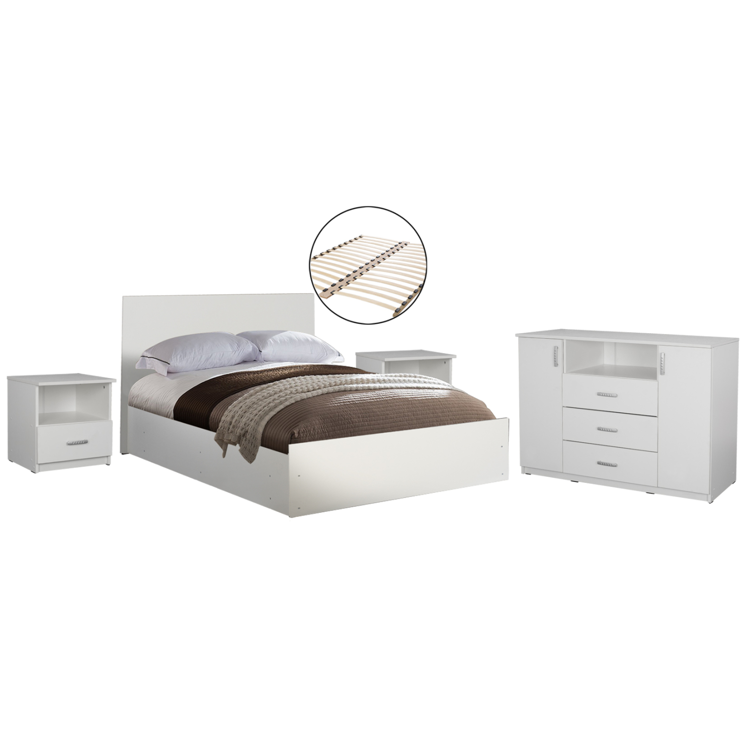 set-krebatokamaras-5tmch-fb91175803-mela ΣΕΤ ΚΡΕΒΑΤΟΚΑΜΑΡΑΣ 5ΤΜΧ ADLER HM11758.03 ΜΕΛΑΜΙΝΗ ΛΕΥΚΗ-ΓΙΑ ΣΤΡΩΜΑ 160x200εκ - Image 1