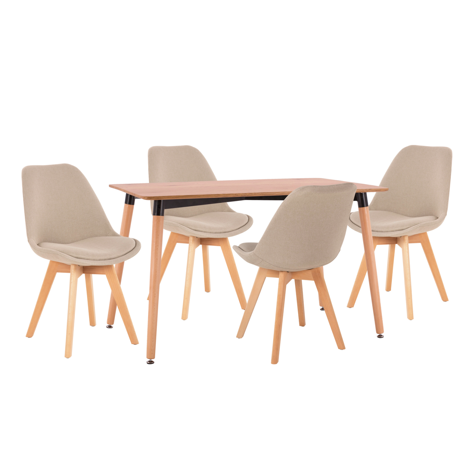 set-trapezarias-5tmch-fb921180-mdf-top-s ΣΕΤ ΤΡΑΠΕΖΑΡΙΑΣ 5ΤΜΧ VEGAS HM21180 MDF TOP ΣΕ ΦΥΣΙΚΟ--ΥΦΑΣΜΑ ΜΠΕΖ - Image 1