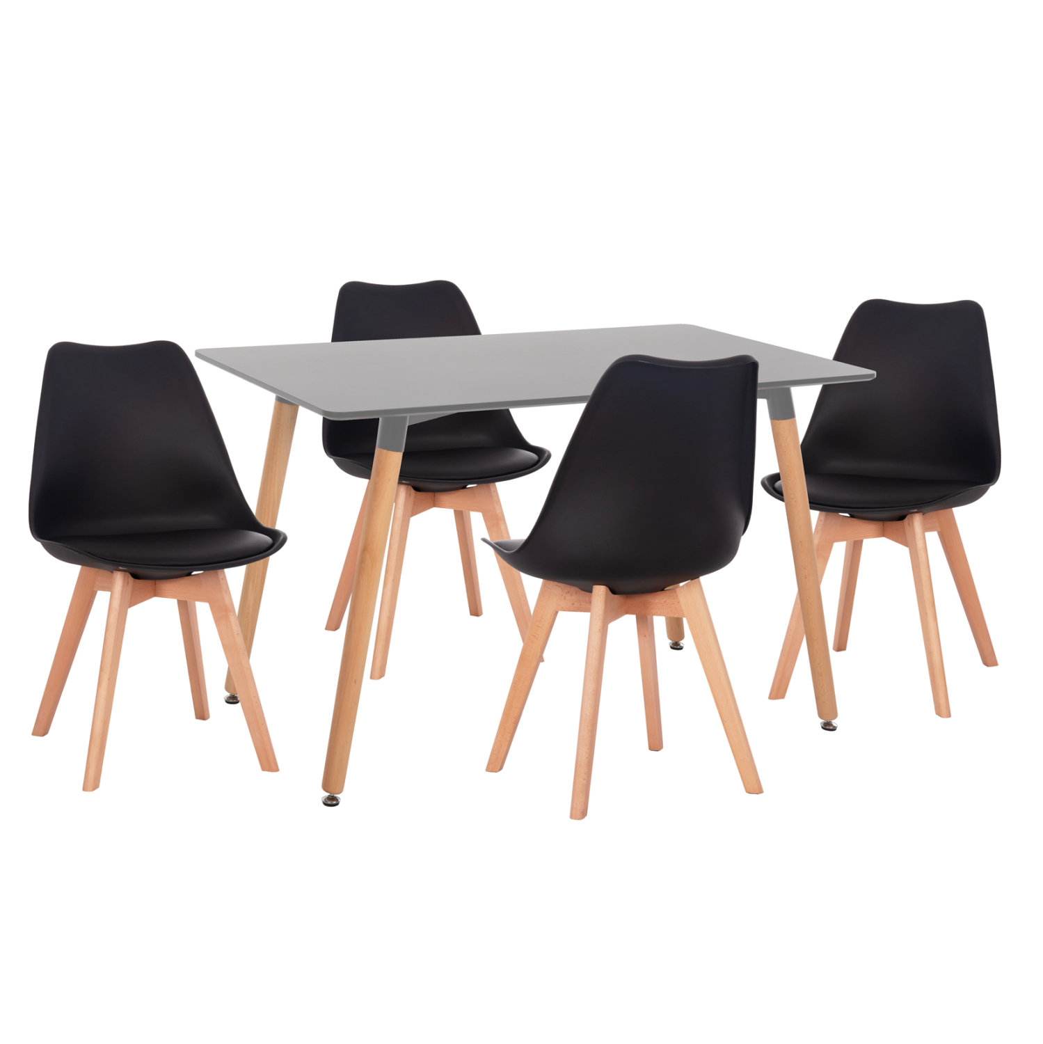 set-trapezarias-5tmch-fb921185-mdf-top-s ΣΕΤ ΤΡΑΠΕΖΑΡΙΑΣ 5ΤΜΧ VEGAS HM21185 MDF TOP ΣΕ ΑΝΟΙΧΤΟ ΓΚΡΙ--ΠΟΔΙΑ ΟΞΙΑΣ - Image 1