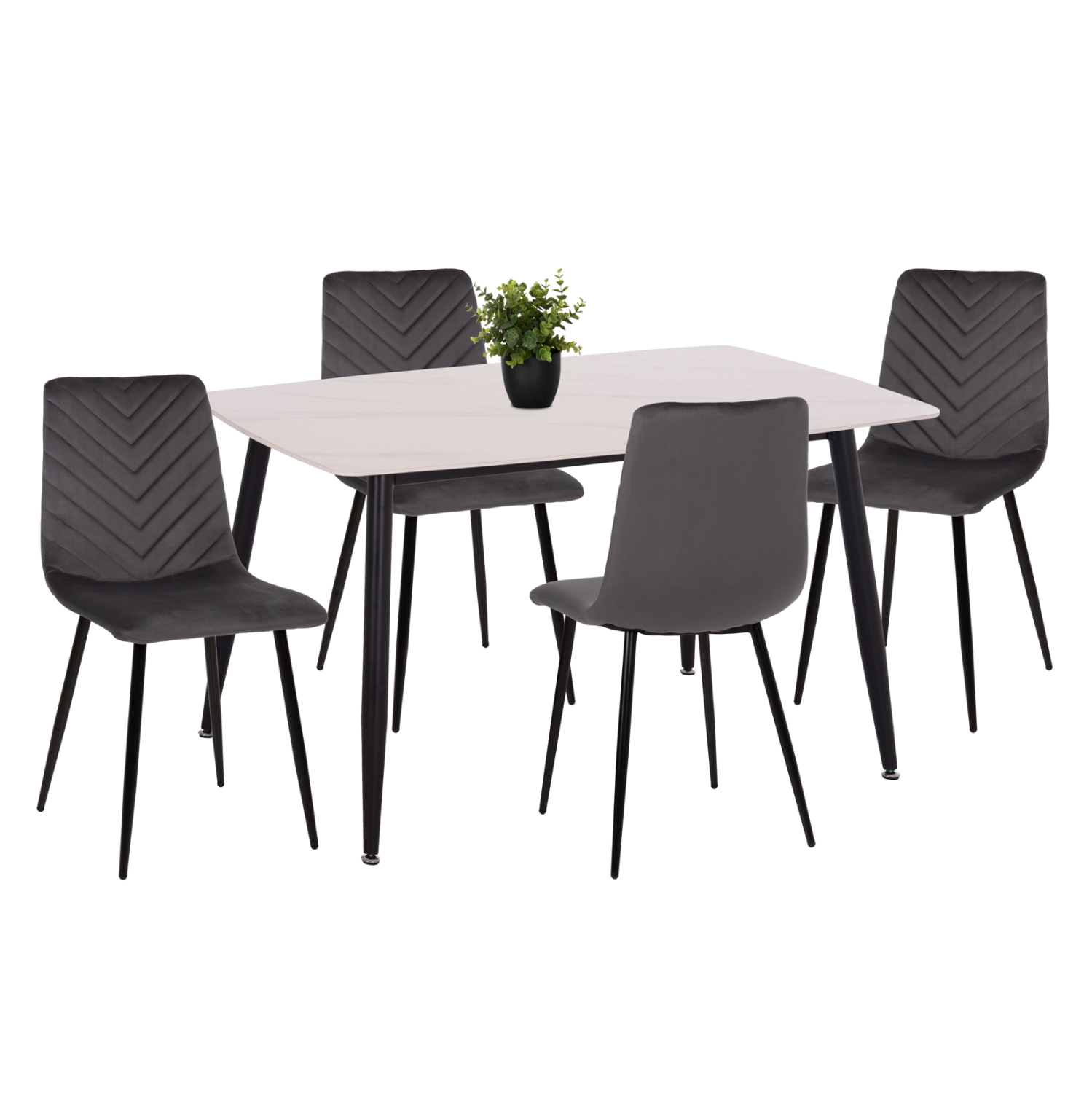 set-trapezarias-5tmch-fb921192-trapezi-k ΣΕΤ ΤΡΑΠΕΖΑΡΙΑΣ 5ΤΜΧ LATRELL HM21192 ΤΡΑΠΕΖΙ ΚΕΡΑΜΙΚΟ TOP-ΒΕΛΟΥΔΟ ΓΚΡΙ ΚΑΡΕΚΛΕΣ - Image 1