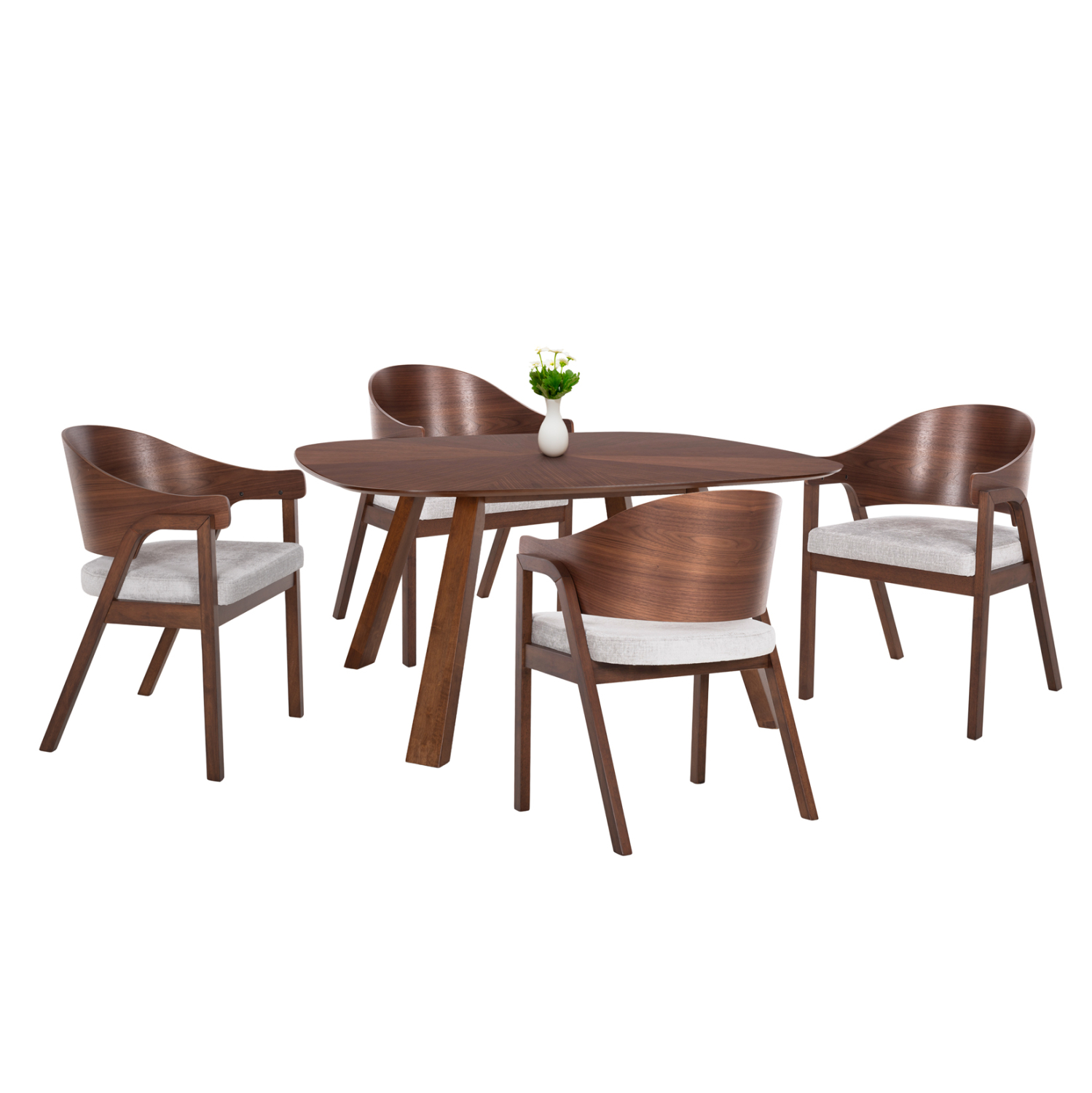 set-trapezarias-5tmch-fb921340-tetragono ΣΕΤ ΤΡΑΠΕΖΑΡΙΑΣ 5ΤΜΧ RINER HM21340 ΤΕΤΡΑΓΩΝΟ ΤΡΑΠΕΖΙ ΑΠΟ MDF--ΚΑΡΕΚΛΕΣ ΑΠΟ RUBBERWOOD - Image 1