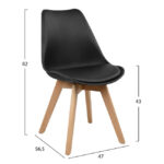 ΣΕΤ ΤΡΑΠΕΖΑΡΙΑΣ 5ΤΜΧ HM10347 ΤΡΑΠΕΖΙ 140x80x76 cm & 4 ΚΑΡΕΚΛΕΣ VEGAS - Image 3