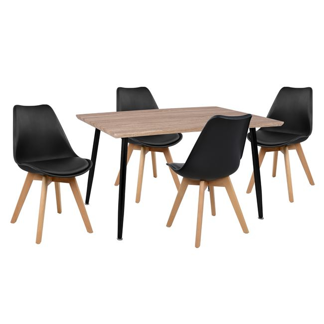 set-trapezarias-5tmch-hm1035001-trapezi- ΣΕΤ ΤΡΑΠΕΖΑΡΙΑΣ 5ΤΜΧ HM10350.01 ΤΡΑΠΕΖΙ 120x70x76,5 cm & ΚΑΡΕΚΛΕΣ VEGAS - Image 1