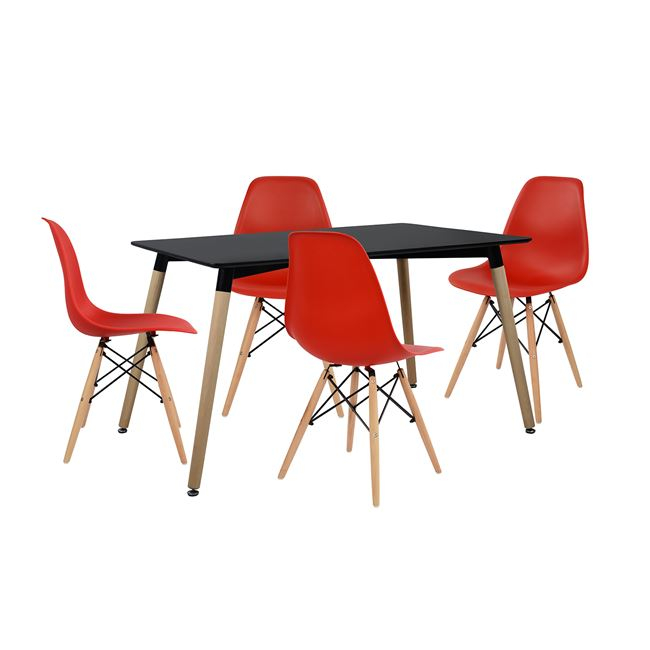 set-trapezarias-5tmch-me-trapezi-kai-4-k ΣΕΤ ΤΡΑΠΕΖΑΡΙΑΣ 5ΤΜΧ ΜΕ ΤΡΑΠΕΖΙ ΚΑΙ 4 ΚΑΡΕΚΛΕΣ HM10228 120x80x73 cm - Image 1