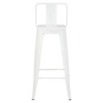 ΣΚΑΜΠΟ BAR ME ΠΛΑΤΗ ΜΕΤΑΛΛΙΚΟ MELITA-PRO HM8643.41 ΛΕΥΚΟ ΜΑΤ 42x42x100Υεκ. - Image 3