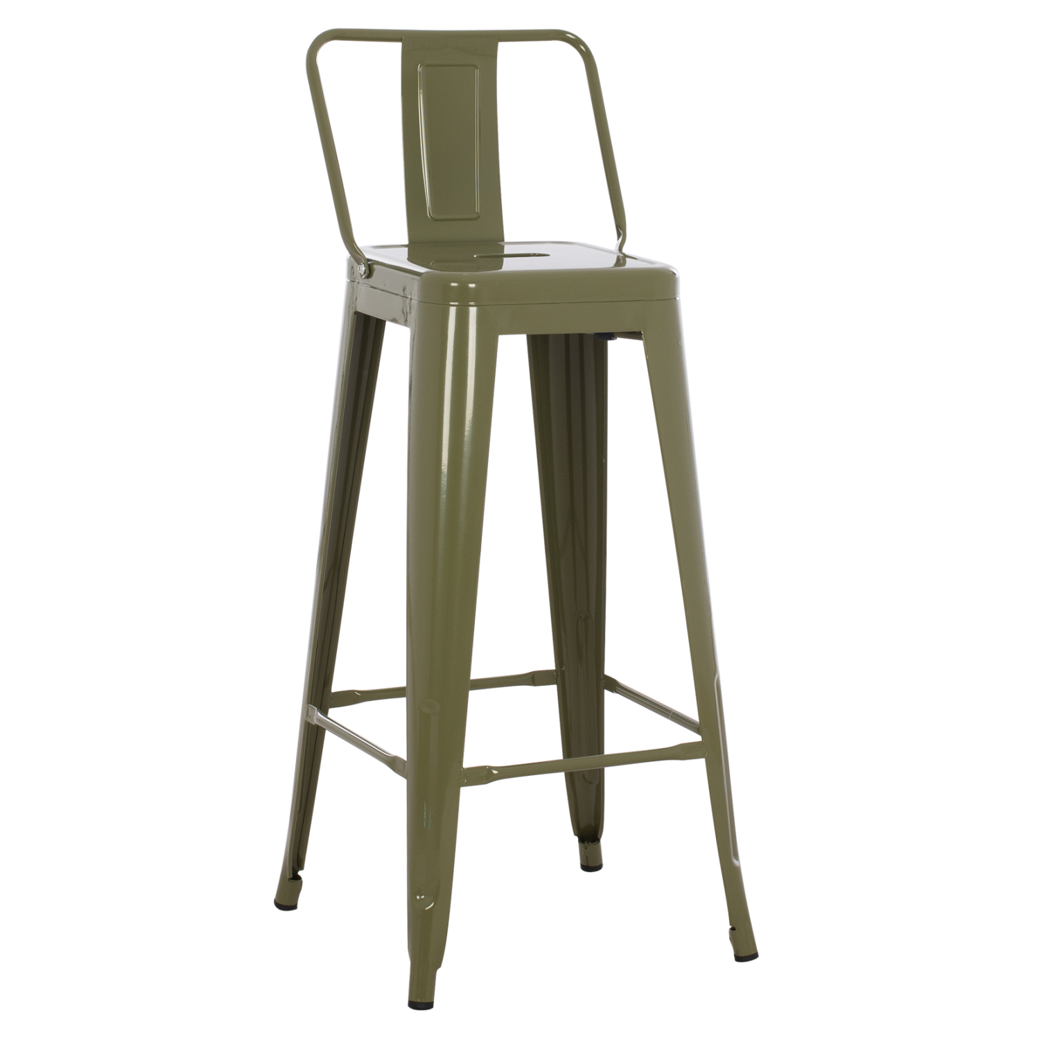 skampo-bar-metalliko-me-plati-se-dark-ol ΣΚΑΜΠΟ BAR ΜΕΤΑΛΛΙΚΟ MELITA ME ΠΛΑΤΗ ΣΕ DARK OLIVE GREEN HM8643.03 43Χ43Χ100εκ. - Image 1