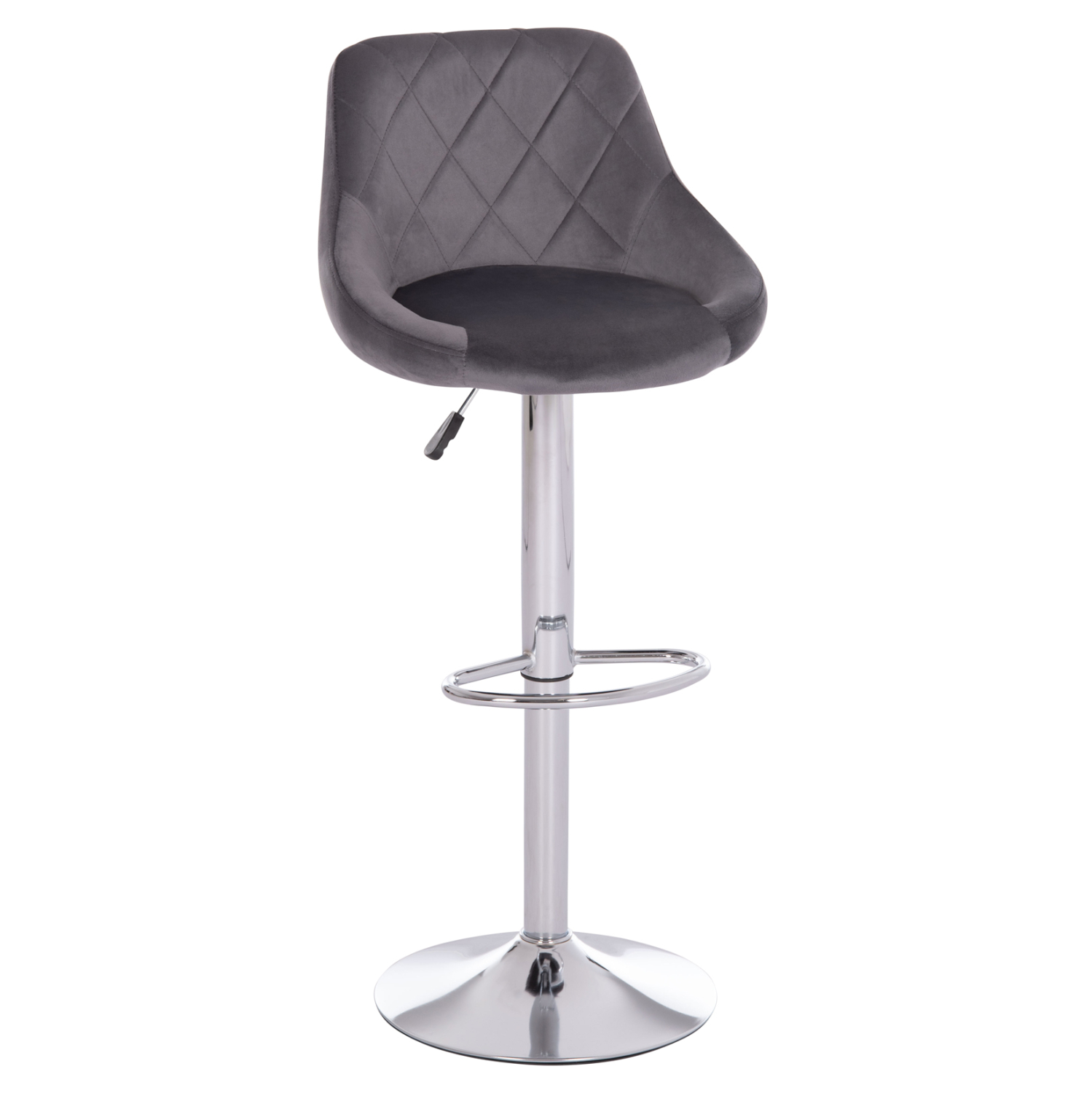 skampo-mpar-fb920441-me-amortiser-chromi ΣΚΑΜΠΟ ΜΠΑΡ ROSE HM204.41 ΜΕ ΑΜΟΡΤΙΣΕΡ ΧΡΩΜΙΟΥ & ΓΚΡΙ ΒΕΛΟΥΔΟ 48x45x105Υεκ. - Image 1