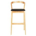 ΣΚΑΜΠΟ ΜΠΑΡ NAMI HM9952.01 RUBBERWOOD ΣΕ ΟΑΚ-ΜΑΥΡΟ PU 47,5x59x102,5Υεκ. - Image 3
