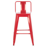 ΣΚΑΜΠΟ ΜΠΑΡ ΜΕΣΑΙΟΥ ΥΨΟΥΣ ΜΕΤΑΛΛΙΚΟ MELITA-PRO HM8574.44 ΚΟΚΚΙΝΟ 43x43x88Υεκ. - Image 3