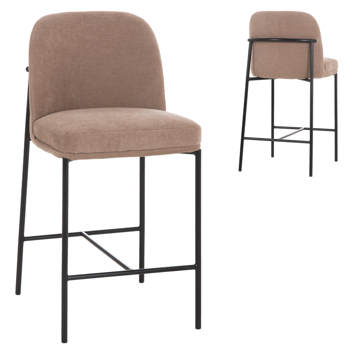 skampo-mpar-mesypsoys-fb91842702-taupe-y ΣΚΑΜΠΟ ΜΠΑΡ ΜΕΣ.ΥΨΟΥΣ MANIDO HM18427.02 TAUPE ΥΦΑΣΜΑ-ΜΕΤΑΛ.ΜΑΥΡΟΣ ΣΚΕΛΕΤΟΣ 45x55x92Υεκ - Image 1