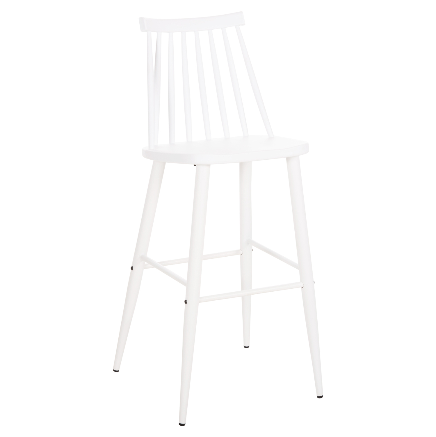 skampo-mpar-psilo-fb9845911-leyko-pp-ley ΣΚΑΜΠΟ ΜΠΑΡ ΨΗΛΟ VANESSA HM8459.11 ΛΕΥΚΟ PP & ΛΕΥΚΑ ΜΕΤΑΛ.ΠΟΔΙΑ 47x48,5x107Υεκ. - Image 1