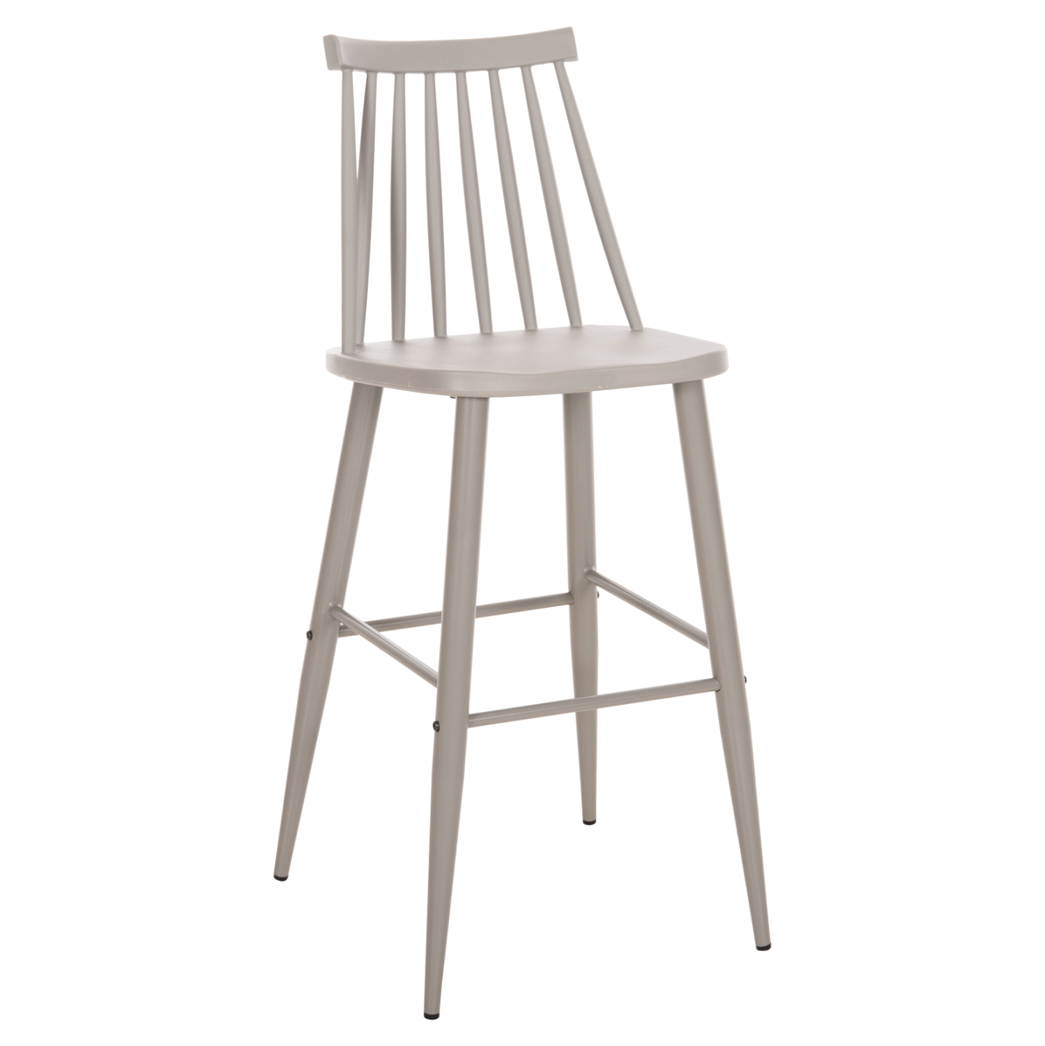 skampo-mpar-psilo-fb9845920-gkri-pp-gkri ΣΚΑΜΠΟ ΜΠΑΡ ΨΗΛΟ VANESSA HM8459.20 ΓΚΡΙ PP & ΓΚΡΙ ΜΕΤΑΛ.ΠΟΔΙΑ 47x48,5x107Υεκ. - Image 1