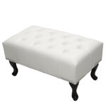 ΤΑΜΠΟΥΡΕ ΥΠΟΠΟΔΙΟ T.CHESTERFIELD EMMA HM226.02 PU ΛΕΥΚΟ-ΜΑΥΡΑ ΠΟΔΙΑ 80x44x39Yεκ. - Image 3