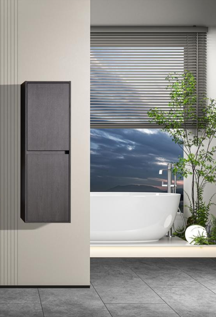 ΣΤΗΛΗ-LAVARE-GREY Στήλη LAVARE Κρεμαστή 37cm χρ. GREY 3CLAV037GR - Image 1