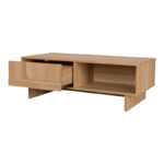 Τραπέζι σαλονιού Jenfia pakoworld mdf σε φυσική απόχρωση 110x55x38,5εκ - Image 2