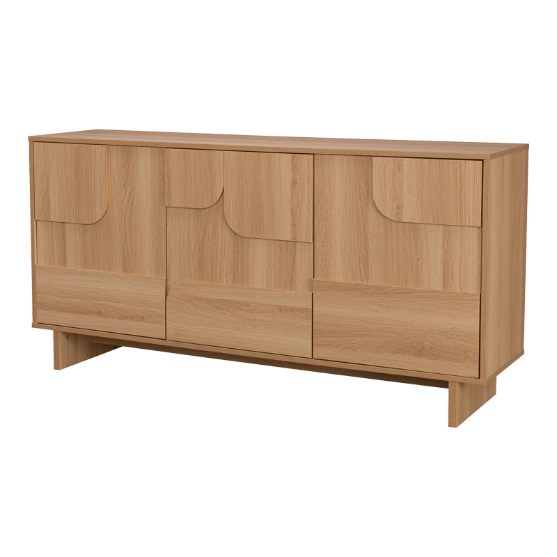 086-000031-1 Μπουφές Jenfia pakoworld mdf σε φυσική απόχρωση 150x39x75,5εκ - Image 1