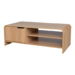Τραπέζι σαλονιού Kelba pakoworld mdf σε φυσική απόχρωση 100x50x35,5εκ - Image 2