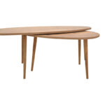 Τραπέζι σαλονιού Monty pakoworld 2 τεμ. σε oak απόχρωση 116x46x46εκ - Image 7