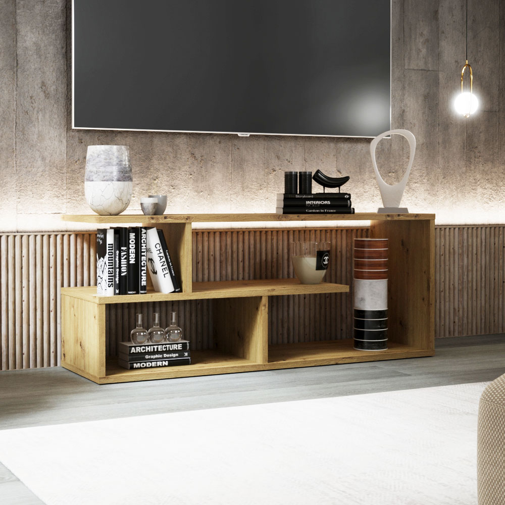 14042 Έπιπλο TV Eden Δρυς 100x29.6x40cm - Image 1
