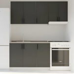 Κουζίνα Modest Σετ 5 Κουτιών Ανθρακί Άνω Κουτιά 170cm Κάτω 110cm