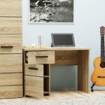 Γραφείο Solo 110 Sonoma με Wenge και MDF Καμπυλωτό τελείωμα στις πόρτες  110x60x76εκ - Image 2