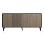 Μπουφές Tuscany pakoworld sonoma-ανθρακί 180x40x78.6εκ - Image 5
