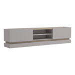 Έπιπλο τηλεόρασης Wendo pakoworld taupe-sonoma 200x37x47εκ - Image 6