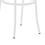 Καρέκλα Βιέννης pakoworld pe rattan μπεζ-μέταλλο λευκό - Image 5