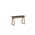 Γραφείο Pluton Ανθρακί-Χρυσό Δρυς 138x60x77cm - Image 2