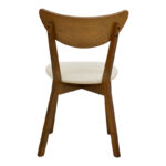 Καρέκλα Canon pakoworld καρυδί rubberwood εκρού ύφασμα 43x52x83,5εκ - Image 4