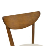 Καρέκλα Canon pakoworld καρυδί rubberwood εκρού ύφασμα 43x52x83,5εκ - Image 5