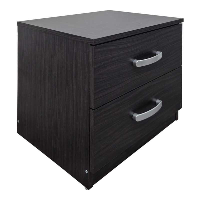 383-000107-1 Κομοδίνο Athos pakoworld σε wenge απόχρωση 48x40x41.5εκ - Image 1