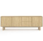 Έπιπλο τηλεόρασης NABU Φυσικό Βελανιδί 183x62x38cm