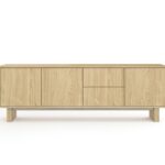 Έπιπλο τηλεόρασης NABU Φυσικό Βελανιδί 183x62x38cm